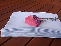 Úžitkový textil - Ľanové uteráčiky - modré - 12507266_