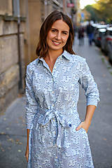 Šaty - Košeľové šaty STRIPES blue (XS, S, M, L, XL) - 12506220_