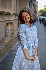 Šaty - Košeľové šaty STRIPES blue (XS, S, M, L, XL) - 12506221_