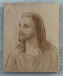 Obrazy - Obraz Ježiš - gravírovaný na dreve - 12506610_