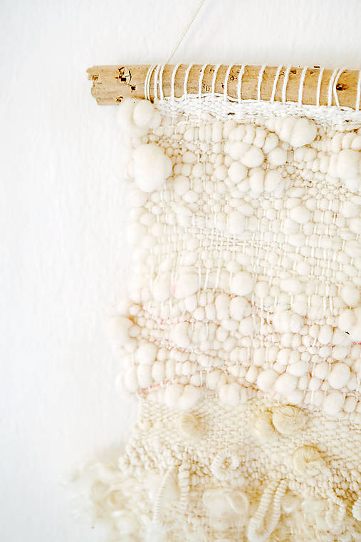 NATURAL Ručne tkaná vlnená tapiséria