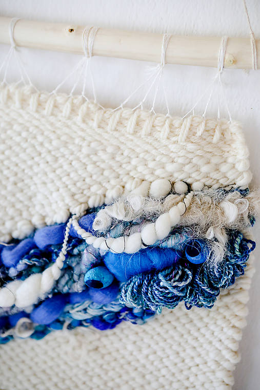 Ručne tkaná vlnená tapiséria