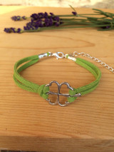 Náramky - náramok so štvorlístkom - 12509793_