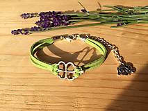 Náramky - náramok so štvorlístkom - 12509796_