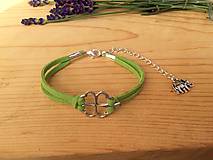 Náramky - náramok so štvorlístkom - 12509800_