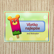 Papiernictvo - Nanuk pohľadnice - medveď (farebná poleva) - 12513045_