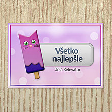 Papiernictvo - Nanuk pohľadnice - mačka (farebná poleva) - 12513062_