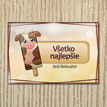 Papiernictvo - Nanuk pohľadnice - kravička (mramor) - 12513071_