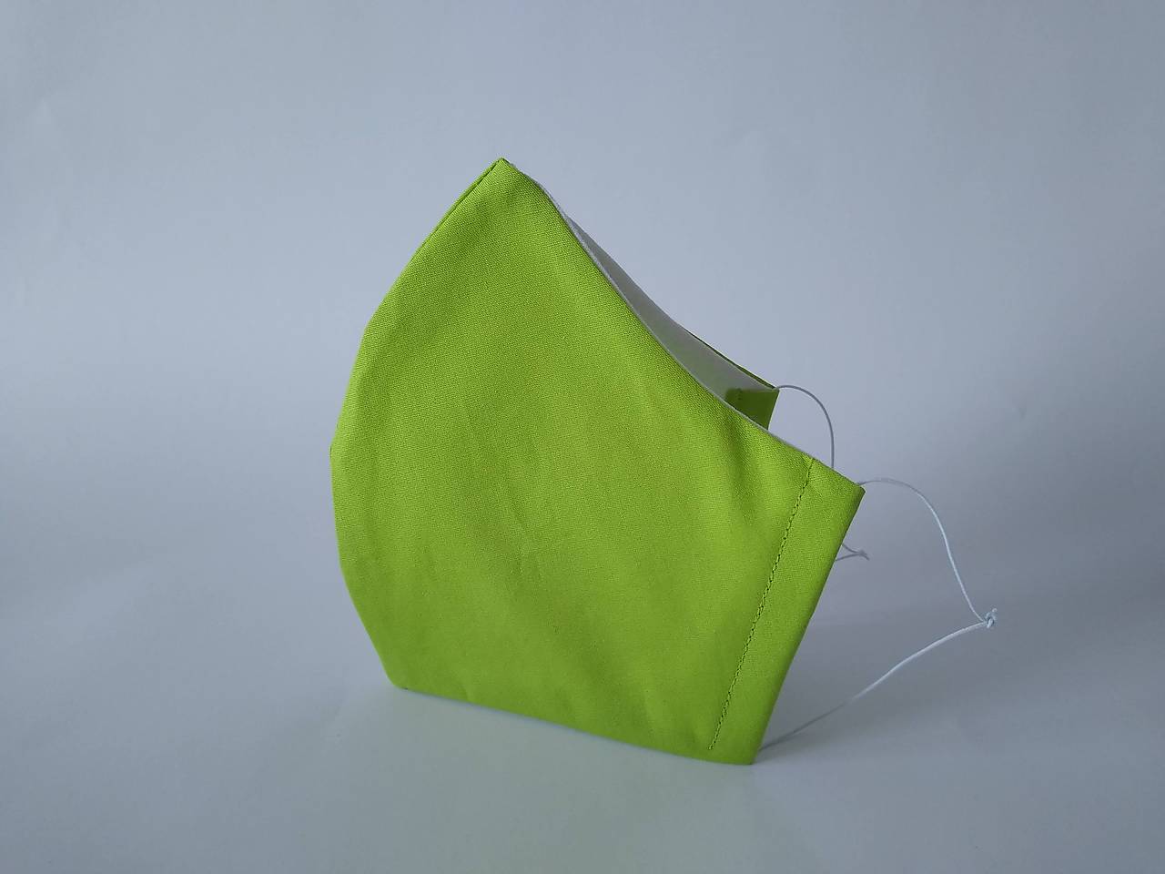 Dizajnové rúško limetka tvarované dvojvrstvové