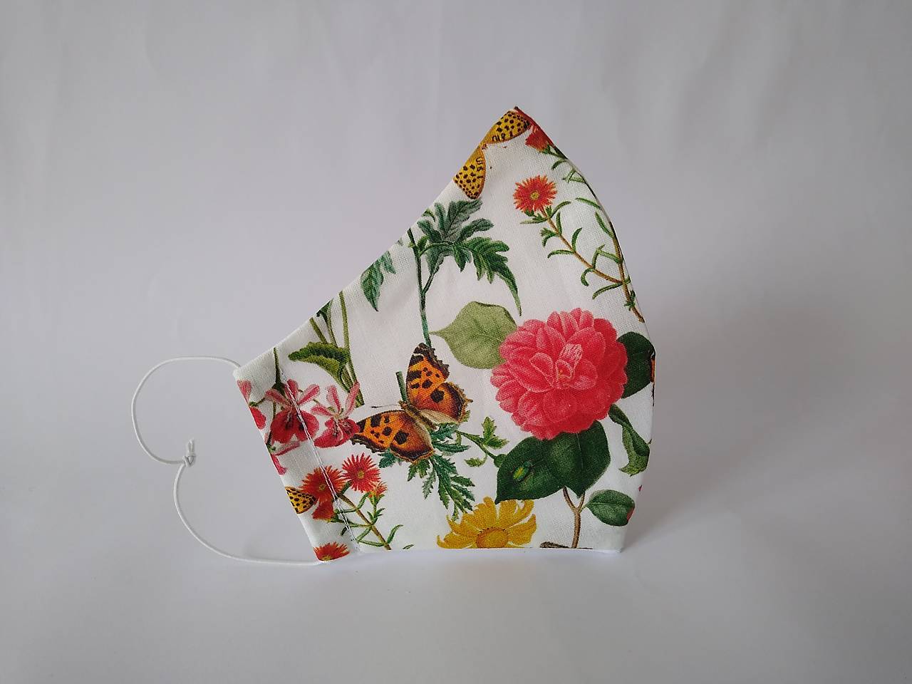 Dizajnové rúško babôčka tvarované dvojvrstvové