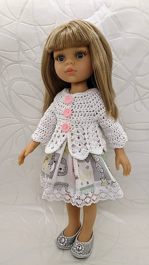  - Šaty pre bábiku Paola Reina 32cm - 12518657_