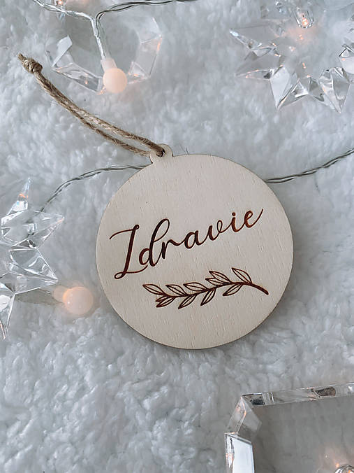 Dekorácie - Vianočná ozdoba zdravie - 12523711_