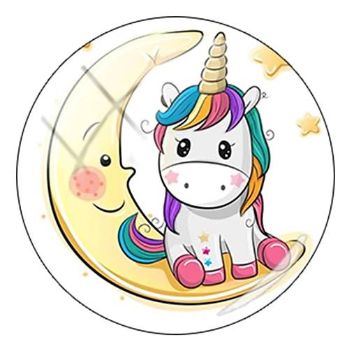 Komponenty - KA101 Kabošon jednorožec mix 12 mm (1.) - 12520773_