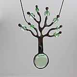 Náhrdelníky - Strom ticha - náhrdeník zelený - 12520505_