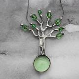 Náhrdelníky - Strom ticha - náhrdeník zelený - 12520506_