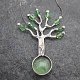 Náhrdelníky - Strom ticha - náhrdeník zelený - 12520507_