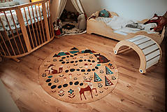 Úžitkový textil - Korkový koberec FOREST - 12521945_
