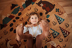 Úžitkový textil - Korkový koberec FOREST - 12521952_