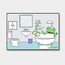 Grafika - Ako žijú žabky (v kúpeľni) - 12521467_