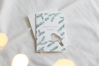 Papiernictvo - Vianočná pohľadnica | Drozd - 12528504_
