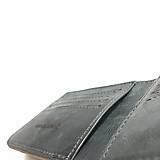 Pánske tašky - Pánska kožená peňaženka (šedá) - 8 kariet - 12532542_