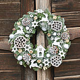 Dekorácie - Vianočný veniec na dvere - 12531879_