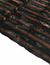Textil - Kožušina (čierno-tehlová) - 12531730_
