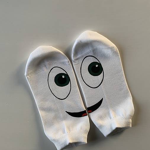Maľované ponožky s očami (sada 6 párov)