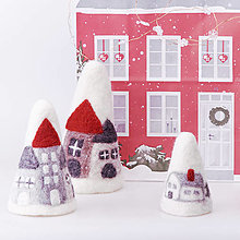 Dekorácie - Vianočná dekorácia - domčeky - 12534301_