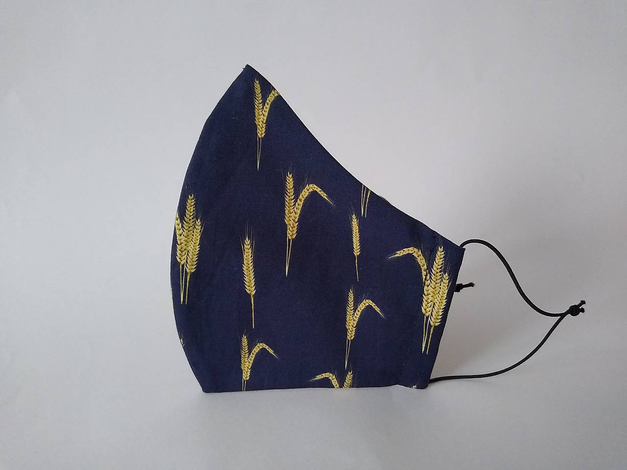 Dizajnové rúško klásky tvarované dvojvrstvové