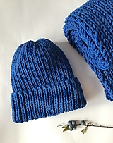 Čiapky, čelenky, klobúky - Čiapka - jednofarebná I. (Modrá kráľovská) - 12538942_