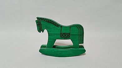 Hračky - Húpací koník  (Zelený koník) - 12542421_