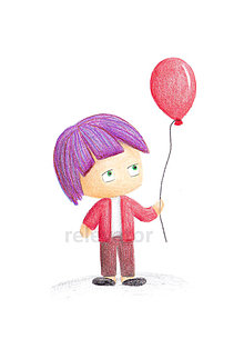 Kresby - Existenčníci s balónom (Tóno) - 12540204_