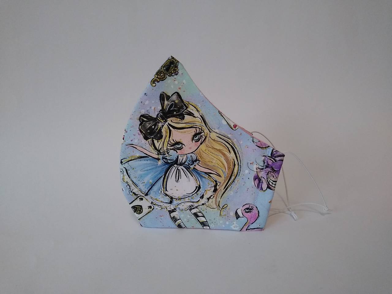 Dizajnové rúško dievčatko výberová bavlna dvojvrstvové tvarované