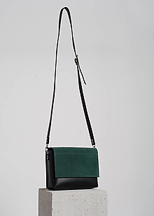 Kabelky - Leather bag smaragd - 12543761_