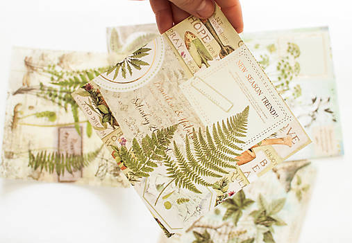 Papier - Set kreatívnych háročkov "Paprade" - 12547762_