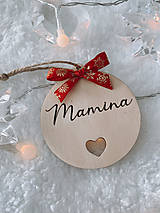 Dekorácie - Vianočná ozdoba Mamina - 12549989_