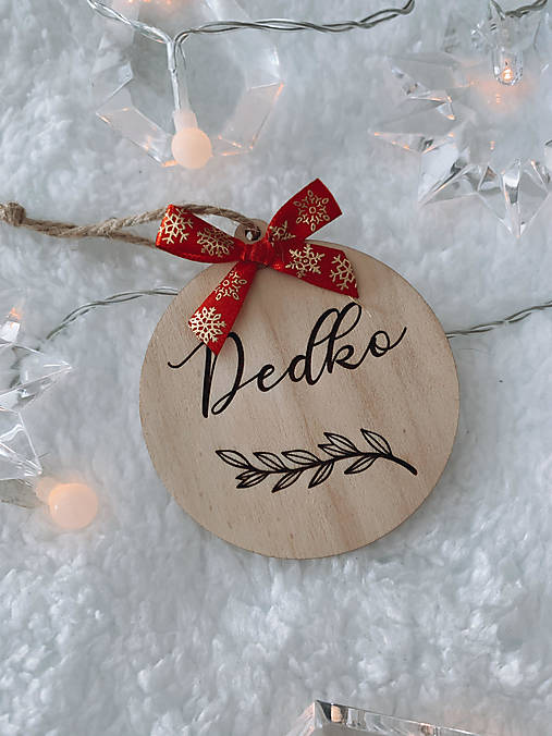 Dekorácie - Vianočná ozdoba Dedko - 12549980_