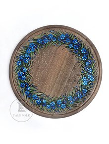Príbory, varešky, pomôcky - Podnos s nezabudkami (Nezabudky 25 cm) - 12549053_