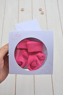 Papiernictvo - gratulačný otvárací pozdrav s ponožtičkami, pre dievčatko,rôzne farby (č.4) - 12549326_