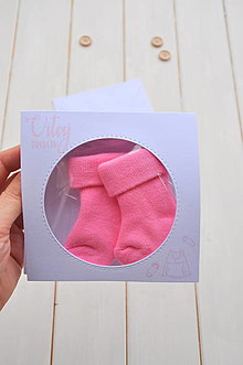 Papiernictvo - gratulačný otvárací pozdrav s ponožtičkami, pre dievčatko,rôzne farby (č.7) - 12549331_