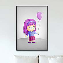 Obrazy - Existenčníci s balónom (digital) (existenčníčka Etela) - 12552481_