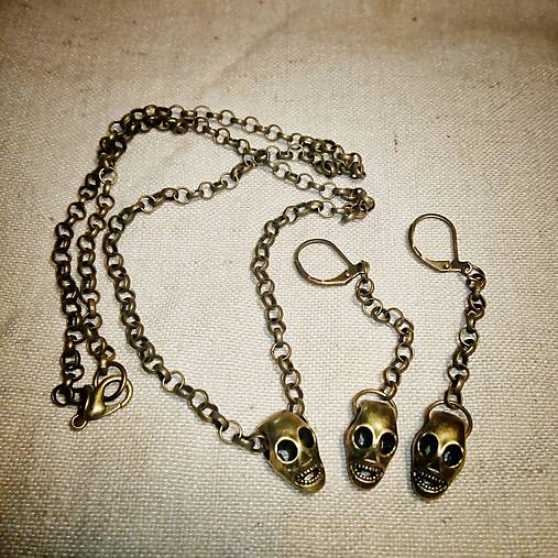 Sady šperkov - Sada šperkov Skulls 1 - 12553034_