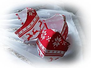Rúška - Vianočné RÚŠKA s drôtikom - sada pre rodinu - 12556573_