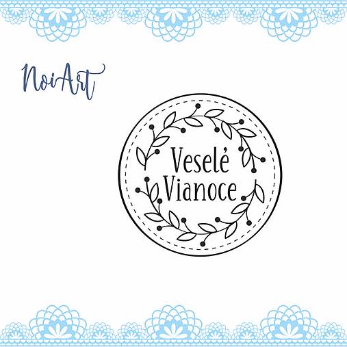 Úložné priestory & Organizácia - Pečiatka Veselé Vianoce 15 - 12560944_