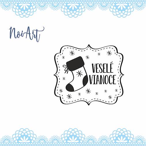 Úložné priestory & Organizácia - Pečiatka Veselé Vianoce 16 - 12560964_