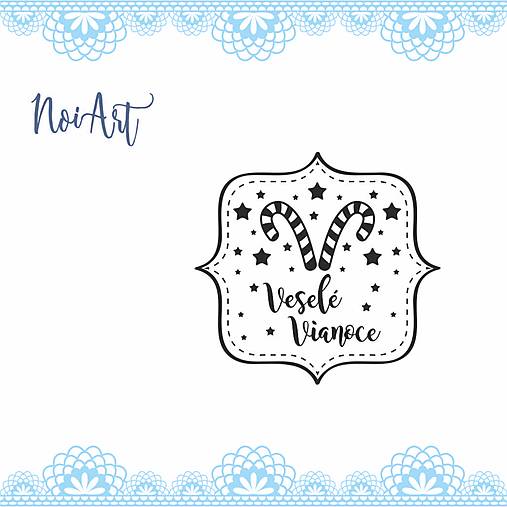 Úložné priestory & Organizácia - Pečiatka Veselé Vianoce 17 - 12560975_