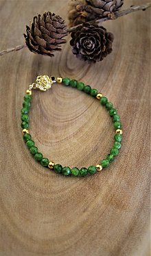 Náramky - "Sibírsky smaragd" náramok - luxusný šperk - 12562420_