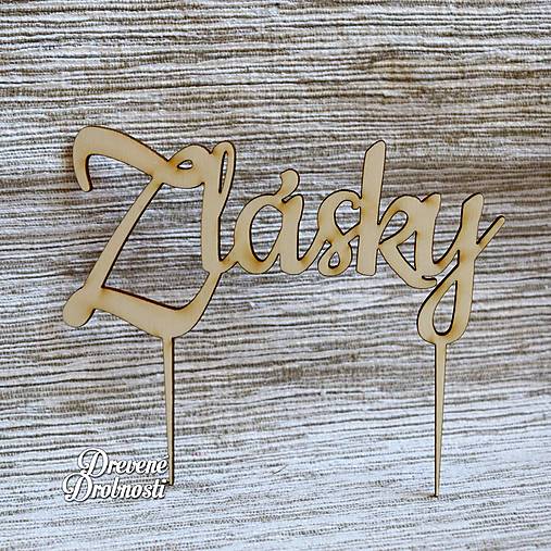 Dekorácie - Zápich na tortu – Z lásky - 12564163_