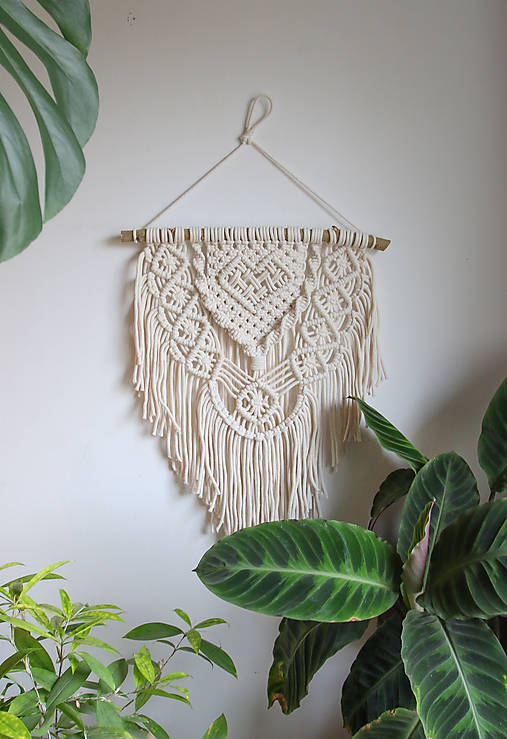 Dekorácie - Makramé // Konvalinka - 12560010_